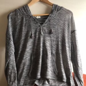 Aeropostale grey sheer hoodie